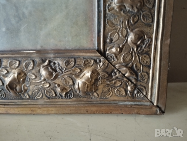 Стара картина-цветя, снимка 5 - Картини - 44569036