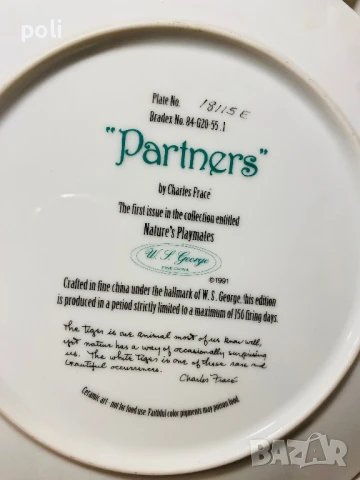 порцеланова чиния за стена , снимка 4 - Декорация за дома - 50807887