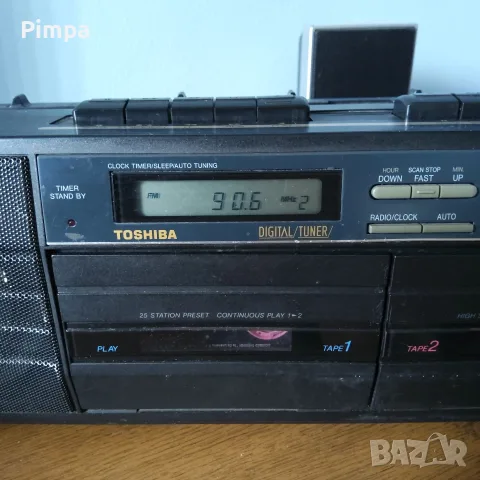 Toshiba rt-8539 радиокасетофон, снимка 2 - Радиокасетофони, транзистори - 55929357