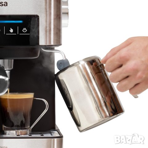Кафемашина Ufesa CE7255 Expresso и капучино, сензорен екран, дюза за пара, 20 бара, снимка 5 - Кафемашини - 41757013