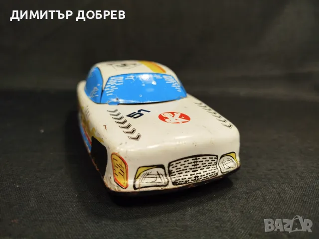 СТАРА РЕТРО СОЦ УНГАРСКА ЛАМАРИНЕНА ИГРАЧКА КОЛА TAXI LEMEZ, снимка 5 - Антикварни и старинни предмети - 49063995