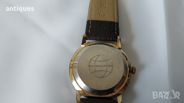 Мъжки механичен ръчен часовник - Ракета / Raketa - позлатен, снимка 5 - Антикварни и старинни предмети - 36356608