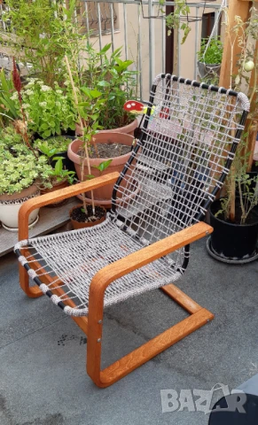 Люлеещ се стол Икеа напълно реставриран, снимка 11 - Столове - 51170911