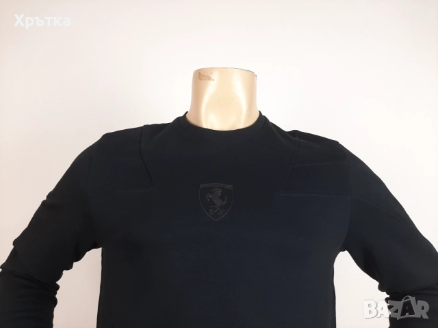 Scuderia Ferrari Crew Sweatshirt - Оригинална мъжка блуза размер S-M, снимка 5 - Блузи - 52829332