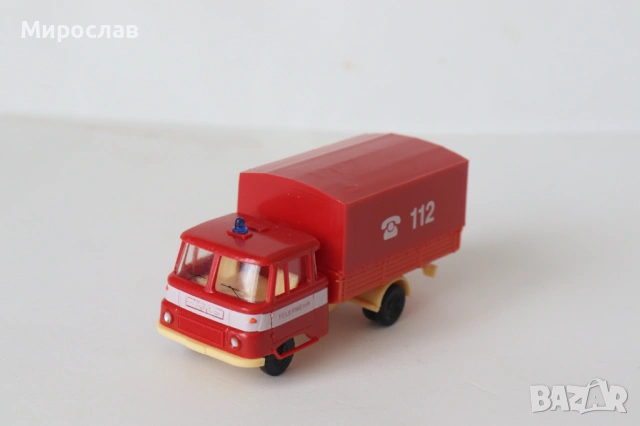 SPM H0 1/87 ROBUR РОБУР ПОЖАРНА КАМИОН МОДЕЛ, снимка 2 - Колекции - 53655243