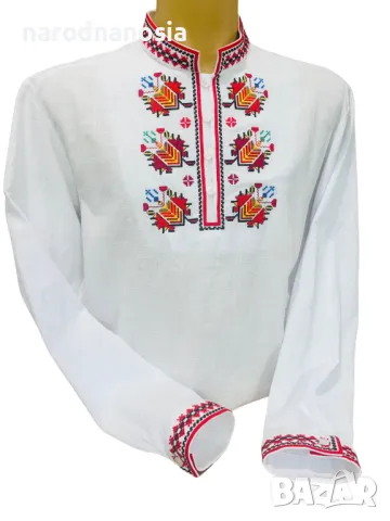 МЪЖКА РИЗА С БРОДИРАНА ШЕВИЦА - Модел 29, снимка 5 - Други - 48804803