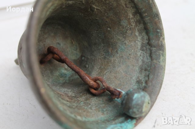 Стара месингова камбана със сребро , снимка 8 - Колекции - 40979855