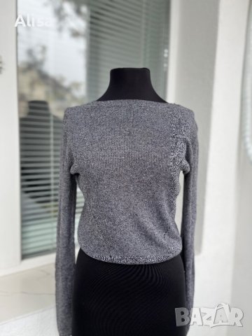 Сива дамска блуза, снимка 1