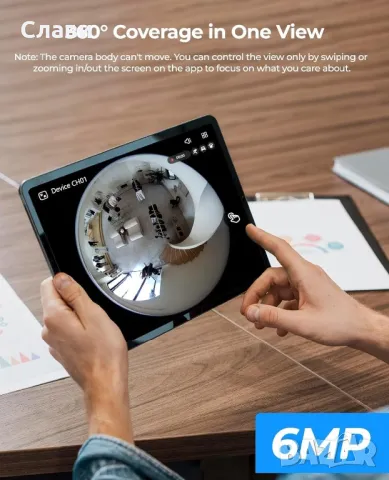 Reolink FE-P 360 панорамна FISHEYE камера с вграден микрофон сирена ,SD карта  , снимка 3 - Камери - 49769274