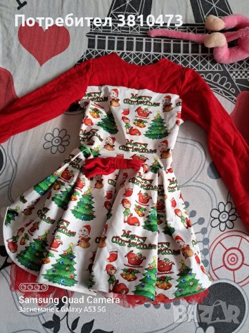 продавам чисто коледна нова рокля размер 3-4 г