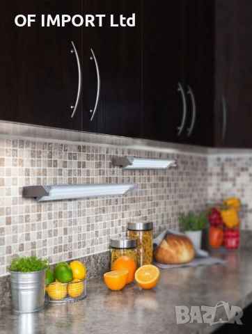 НОВО!!! LED Лампа за Под Кухненски Шкаф Т5 21W Сребристo, снимка 3 - Лед осветление - 51441489