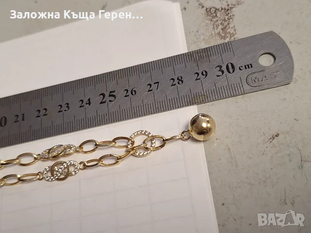 Златно дамско колие 10,96гр., снимка 3 - Колиета, медальони, синджири - 56257516