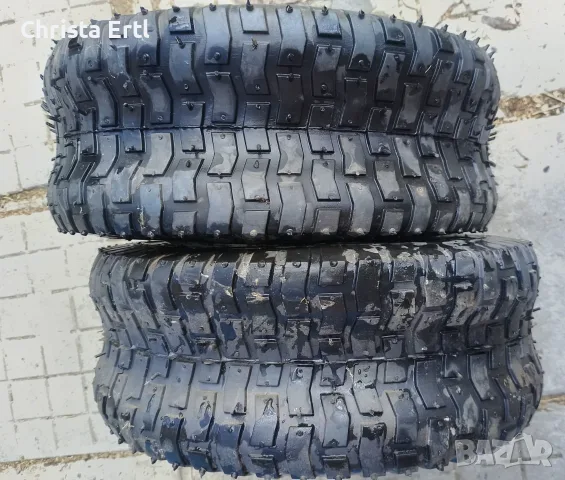 Нови външни и вътрешни гуми за косачка, мотоблок 15x6.00-6 – Комплект, САМО ЛИЧНО