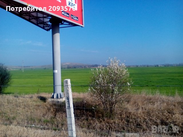 Земеделска земя на автомагистрала Тракия до OMV и KFC с близка ел. мрежа..152км 0898955435, снимка 5 - Земеделска земя - 40117259