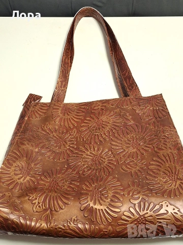 Дамска чанта естествена кожа , снимка 6 - Чанти - 53009487