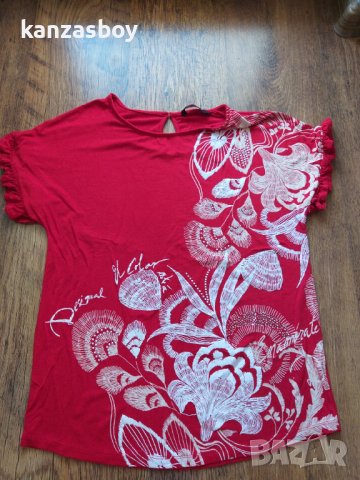 desigual - страхотна дамска блуза КАТО НОВА , снимка 5 - Тениски - 41284133