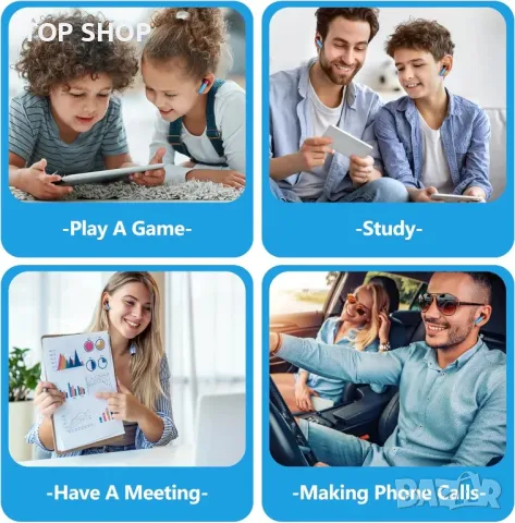 Awaiymi 2 пакета Сладки детски слушалки, Безжични водоустойчиви, 36 часа, снимка 3 - Безжични слушалки - 49731081