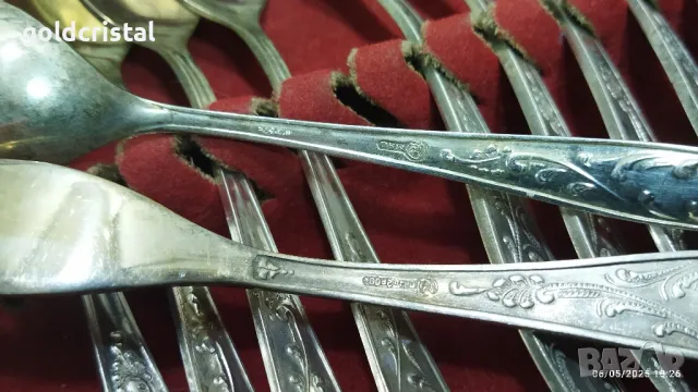 стари руски прибори за десерт вилички и лъжички , снимка 5 - Антикварни и старинни предмети - 50180088