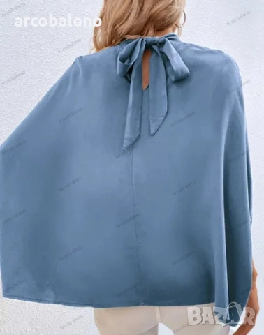 Модна дамска риза с плътен цвят, 3цвята , снимка 5 - Ризи - 40867487