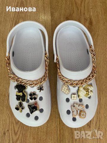 Дамски чехли тип Crocs, снимка 1