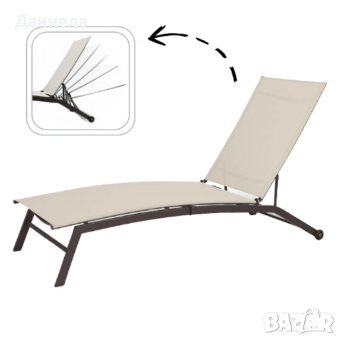 Шезлонг с регулируема облегалка - стил и гарантиран комфорт, снимка 12 - Градински мебели, декорация  - 53833338