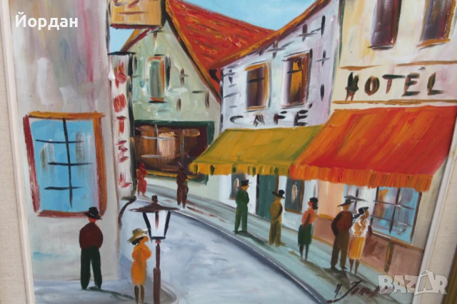 Картина масло върху платно ''Hartvig Jarlhov'', снимка 9 - Картини - 50701725