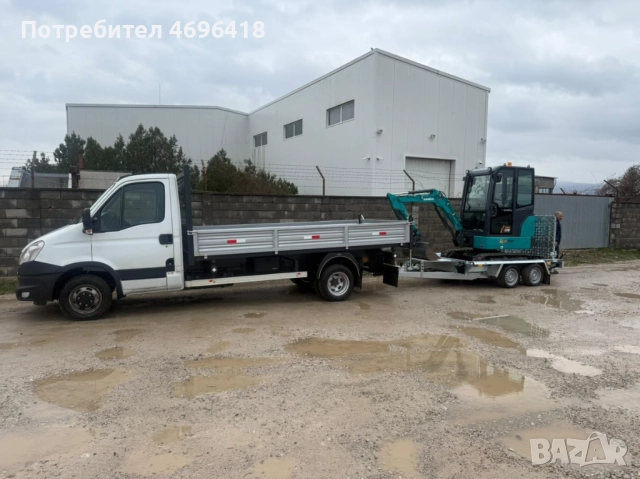 🚜 МИНИ БАГЕР + САМОСВАЛ 3.5 Т – СВОБОДНИ ЧАСОВЕ! 🔥, снимка 2 - Транспортни услуги - 52943573