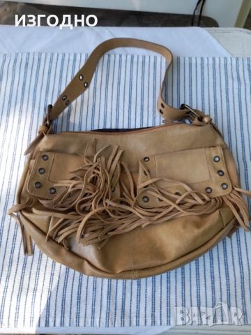 9€ БЕЖОВИ БОТИ И ЧАНТА* НЕВЕРОЯТНА ЦЕНА, снимка 2 - Чанти - 51836793