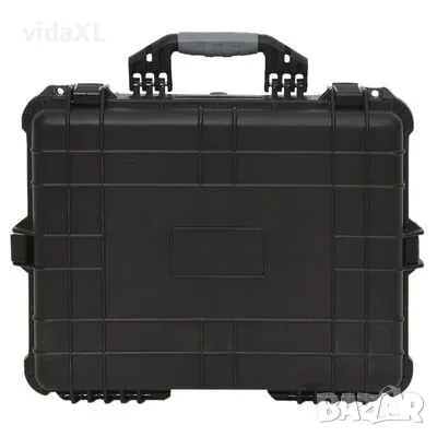 vidaXL Преносим калъф за полет, черен, 55x43x21 см, PP(SKU:51798), снимка 5 - Други стоки за дома - 49062505