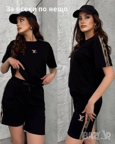 Louis Vuitton Дамски Летен Спортен Комплект🔝Дамски Спортен Екип Луис Витон - 5 Цвята Код A710, снимка 3 - Комплекти - 50945672