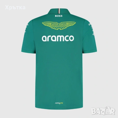 Aston Martin x Hugo Boss F1 Team Polo - Оригинална мъжка тениска с яка, снимка 3 - Тениски - 53477687