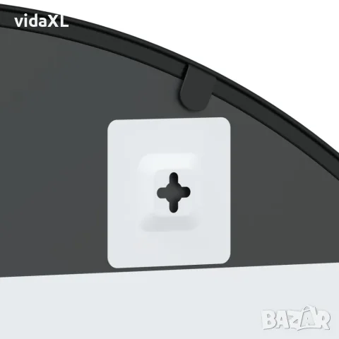 vidaXL Стенно огледало, черно, 80x120 см, арка, желязо, снимка 6 - Огледала - 56146718