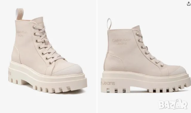 Calvin Klein Jeans  номер 39 - 40 Туристически oбувки/ кецове  / боти / ботуши Canvas Laceup Boot, снимка 8 - Дамски боти - 47709951