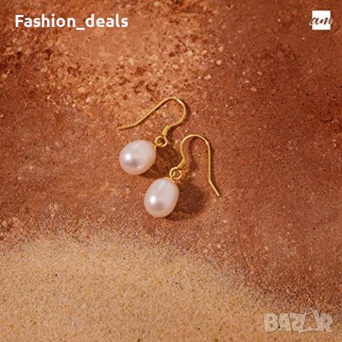 Нови Дамски сребърни обеци със сладководни перли 925 проба подарък жена, снимка 2 - Обеци - 41465093