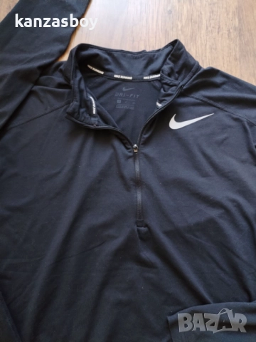 Nike Dry Element Half Zip Top - страхотна мъжка блуза КАТО НОВА С, снимка 3 - Блузи - 51666062