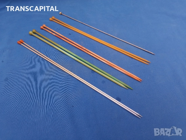 Игли за плетене, големи , снимка 2 - Антикварни и старинни предмети - 52328767