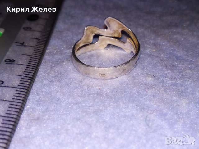 СТИЛЕН ВИНТИДЖ АРТ СРЕБЪРЕН ПРЪСТЕН СРЕБРО 925 РЪЧНА АЖУРНА МАЙСТОРСКА ИЗРАБОТКА 35032, снимка 2 - Пръстени - 39642324