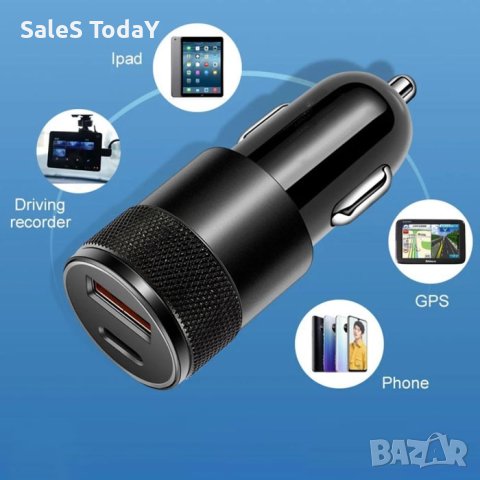 Адаптер за зарядно с 2 порта, 12-24V, USB, 63 мм х 25 мм, снимка 3 - Аксесоари и консумативи - 41961141