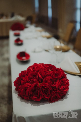 Стойка статив за табела с имена с рози, снимка 12 - Други - 52572233