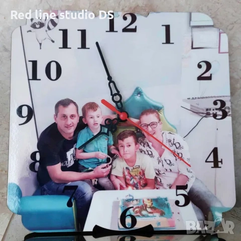 Часовник MDF с ваша снимка и надпис по избор, снимка 7 - Стенни часовници - 39309071