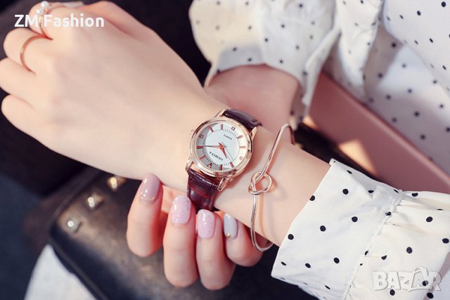 ✨Класически ръчен часовник с кожена верижка, дамски и мъжки вариант - черна/кафява каишка, снимка 9 - Луксозни - 38870002