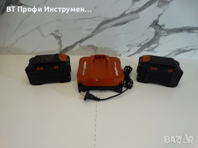 Коледна цена - Hilti SET 2 x 12 Ah + C8 - 22 - Мощни батерии и зарядно