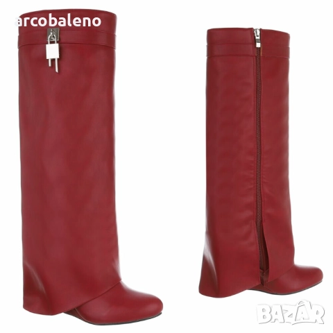 Дамски боти на висок ток, 3цвята , снимка 17 - Дамски боти - 51716484