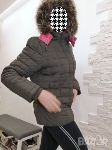 Дамско зимно яке с качулка естествена кожа, Authentic, 44 размер, XL, снимка 13 - Якета - 36211986