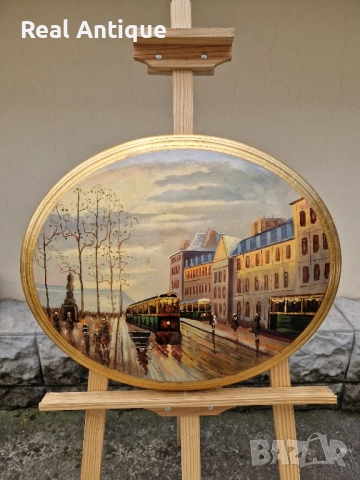 Страхотна майсторска картина масло върху дървена основа , снимка 2 - Картини - 51558520