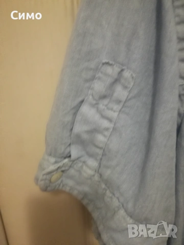 МASON'S - Ленена Мъжка Риза Къс Ръкав, снимка 6 - Ризи - 53201937