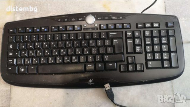 Клавиатура  Logitech с кабел  ​Клавиатурата е с гръцко / английско оформление, снимка 1 - Клавиатури и мишки - 41289172