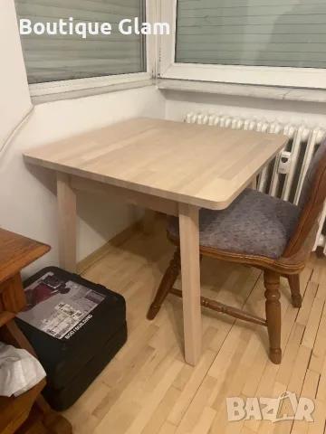 Дървена Маса 70/70см, снимка 2 - Маси - 49586210