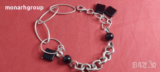 Сребърна гривна, снимка 4 - Гривни - 44233315