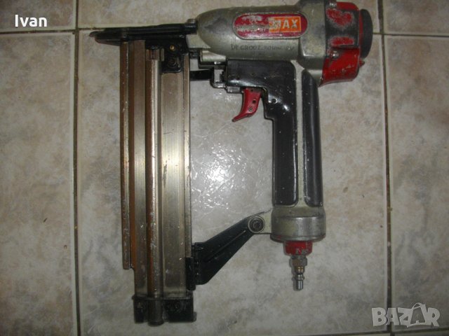 MAX-Голям Професионален Тапицерски Такер-Пневматичен-За Пирони До 50 мм, снимка 2 - Други инструменти - 35883033